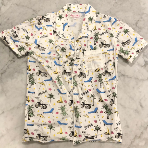 Fun Sant and Abel Parker Palm Springs Top M Pajama - set available Coachella - Picture 1 of 4